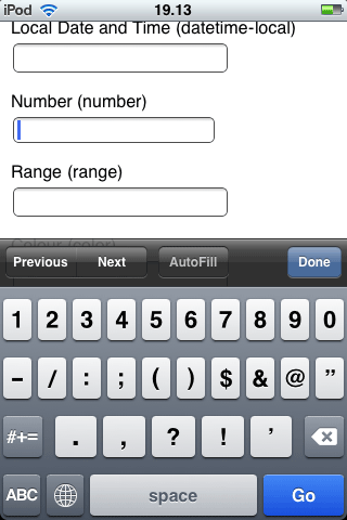 safari input type number