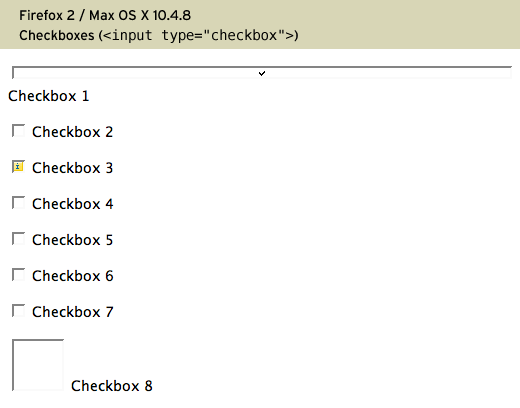 Firefox 2, Mac OS X 10.4.8