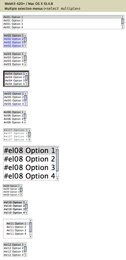 WebKit 420+, Mac OS X 10.4.8