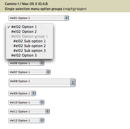 Camino 1, Mac OS X 10.4.8