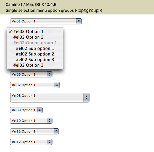 Styling Single Selection Menu Control Option Groups Optgroup Elements With Css 456 Berea Street